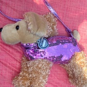 Kids bag/bling dog purse